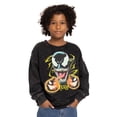 thumbnail image 2 of Venom Boys Halloween Graphic Crewneck Sweatshirt with Long Sleeves, Sizes 4-18, 2 of 6