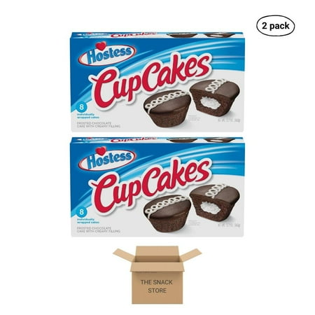 The Snack Store Bundle Hostess Chocolate Cupcakes 12.7 oz 2 Boxes of 8 Count 16 Total Cupcakes! The Snack Store Bundle Hostess Chocolate Cupcakes 12.7 oz 2 Boxes of 8 Count 16 Total Cupcakes!