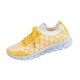 thumbnail image 2 of YOUYEDIAN Orthopedic Dress Shoes for Women Arch Support Non Slip Slip on Golf Shoes Lightweight Knitted Mesh Stretch Server Shoes Comfort 2026 New Foam Shoes (Yellow), 2 of 6