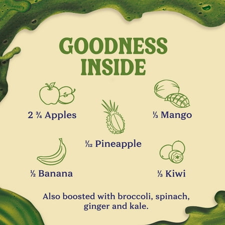 Naked Juice Green Machine Flavored 100% Juice Smoothie Blend, 15.2 fl oz
