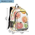 thumbnail image 2 of FORMRS Unisex School Backpack 17" Student Travel Bag with Laptop Compartment, Candy Orange, 2 of 7