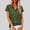Green-a, variant on Plus Size Linen Shirts for Women 2026 Short Sleeve Button down Tops Summer Casual Lapel Blouses