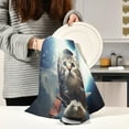 thumbnail image 6 of Dreamtimes Space Cat Kitchen Towels 18x28inch Ultra Soft Absorbent Quick Drying Kitchen Dish Towels Washable Cleaning Cloths Hand Towels Tea and Bar Towels, 1 Pack, 6 of 7