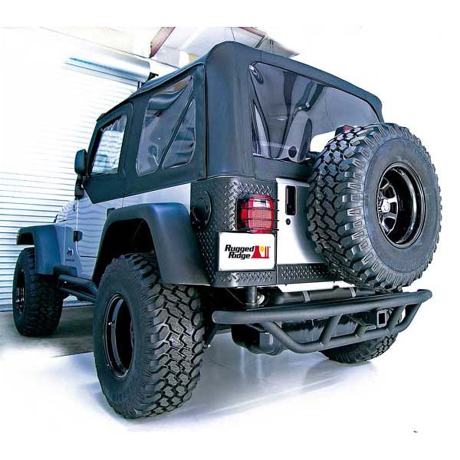 Heavy Duty; 87-06 for Jeep Wrangler YJ/TJ Rugged Ridge Spare Tire Carrier Mount