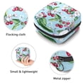 thumbnail image 3 of Cherry Berries with Flowers and Leaves Sanitary Napkin Storage Bag, Zipper Menstrual Cup Pouch Feminine Menstruation First Period Pads Holder for Girls Women Ladies, 3 of 6