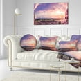 thumbnail image 3 of Designart Evening Red Sky over Phoenix Arizona - Landscape Printed Throw Pillow - 12x20, 3 of 5