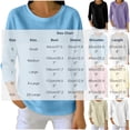 thumbnail image 6 of KyCheLot Women's Crew Neck Sweatshirt Solid Color 3/4 Length Sleeve Clothes Lightweight Vacation Sweatshirts, 6 of 6