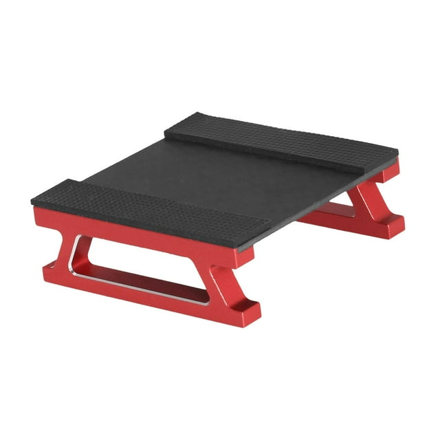ziyahi Support de Travail Surélevé Plateforme Multifonctionnel Répond aux Divers Besoins d'Entretien de Voiture RC Support de Réparation de Voiture RC Rouge 60x60x20mm
