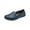 Dark Blue, variant on Tuobarr Womens Slip On Flat Shoes, Women's Comfortable Leather Loafers, Casual Round Toe Moccasins Driving Flats, Soft Walking Shoes Women Slip On Gray
