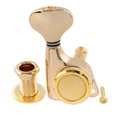 thumbnail image 3 of Musiclily Pro 6-in-line 18:1 Ratio Full Sealed Locking Machine Heads Tuners Tuning Pegs Keys with G-Style Button 45 Degree Screw for Strat Tele Style Electric Guitar, Gold, 3 of 5