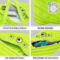 thumbnail image 3 of ZIPIT Classic Monster jumbo Pencil Case, Bright Lime, 3 of 9