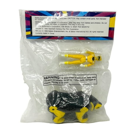 McDonalds Happy Meal Mighty Morphin Power Rangers Yellow Ranger W Bear Ninjazord
