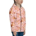 thumbnail image 5 of Kdxio Pink Cockatoo Birds Pattern Kids Boys Girls Zip Up Hoodie 3D Printed Hooded Sweatshirt Hoody Coat with Pocket 7-12 Y-Small, 5 of 6