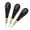 One Set, variant on ABPETE  Stitching Awl Diamond Shape Awl Ebony Blackwood Handle Leather Craft Sewing Awl Kits Handmade Sewing Tools DIY Stitcher Taper(Large)