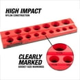thumbnail image 5 of OEMTools Metric & SAE Magnetic Socket Organizer, 6 Pack Set, Black & Red, 5 of 10