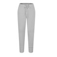 thumbnail image 6 of WREESH Men's Sweatpants Fashion Drawstring Elastic Waist Solid Color Casual Sweat Length Pants Gray, 6 of 9