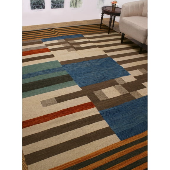 Winchester Olghetta Ivory/Blue Rug, 8'7" x 12'2"