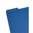 thumbnail image 2 of Carpeta de archivos SMEAD Interior con lengüeta cortada 1/3, tamaño carta, azul marino x100, 2 of 6