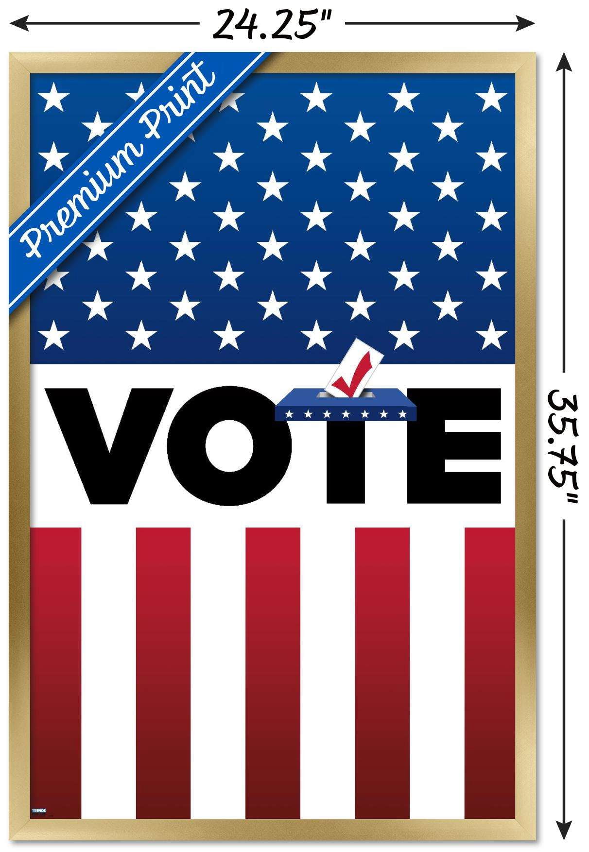Vote Wall Poster, 22.375" x 34" Framed