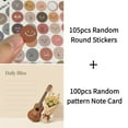 thumbnail image 4 of Music - Themed Note Pads for Love (3.54×3.54 Inches) 100-Pack with105 Emoticon Stickers, Quickly Jotting Down Reminders, Easy To Write on, Great for Project Planning, Perfect for Neat Note - Making, 4 of 12