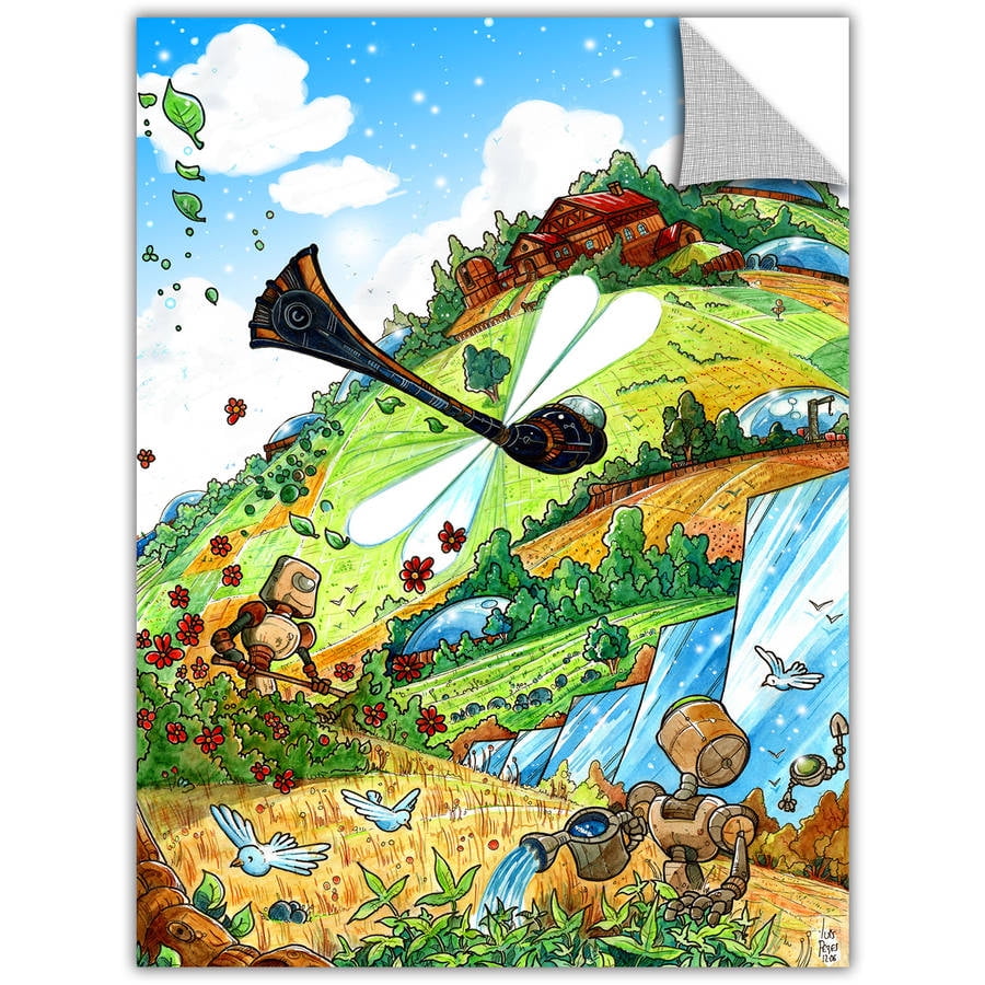 ArtWall ArtApeelz Dean Uhlinger Rain Forest Afternoon Removable Wall Art Graphic 24 by 32-Inch 