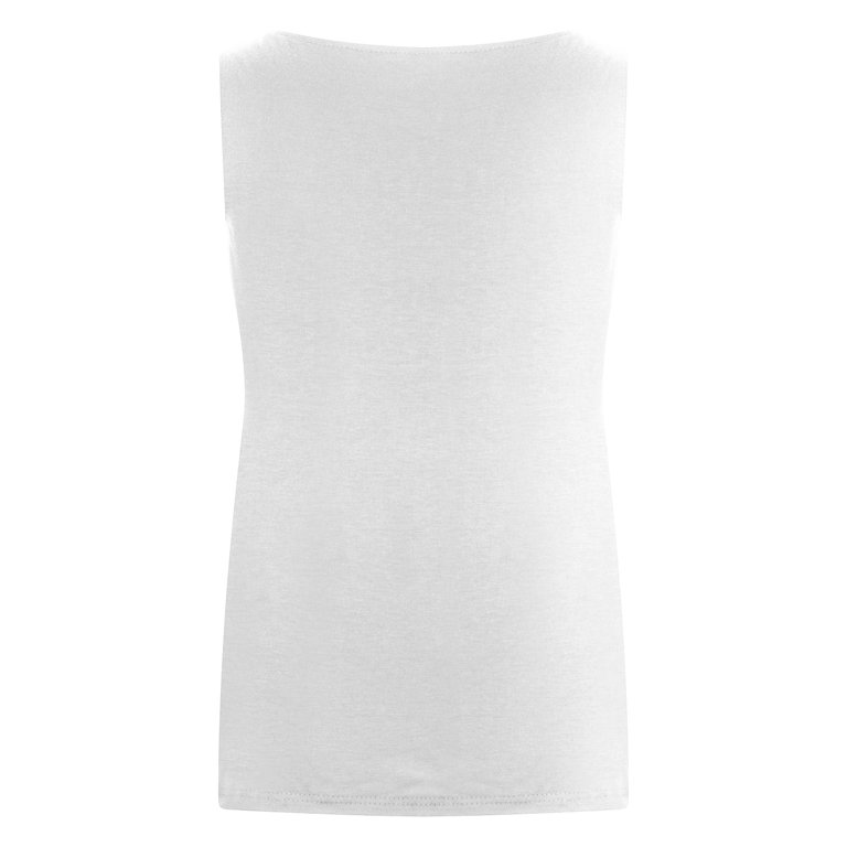 3 Women White Cami Tank Top Spaghetti Strap Shirt Camisole Basic