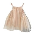 thumbnail image 2 of Girls Layered Tulle Dress A-Line Beige Dress Girls Sleeveless Princess Butterfly Wings Princess Dress Girls Mardi Gras 2T, 2 of 7