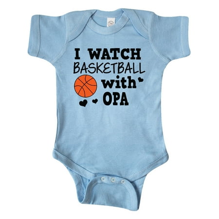 

Inktastic I Watch Basketball with Opa Gift Baby Boy Bodysuit