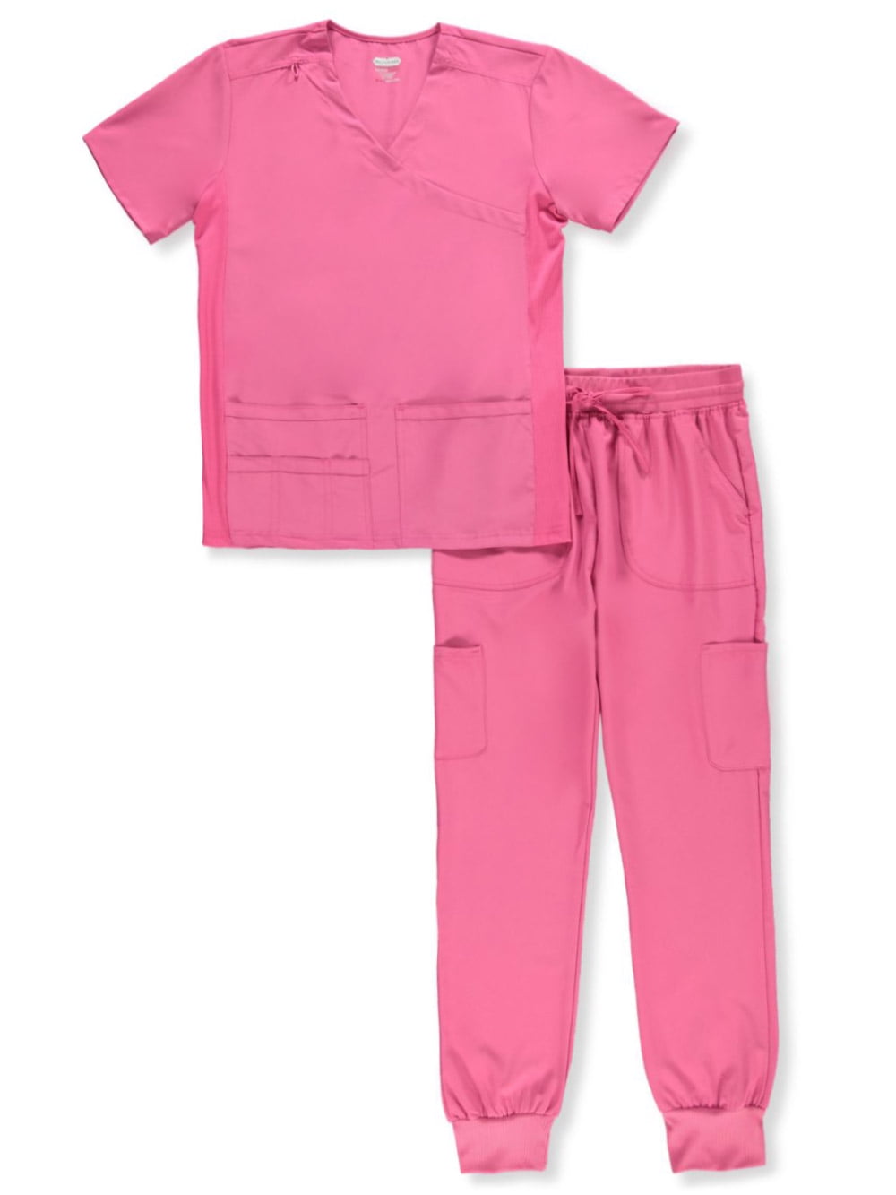 Scrubaid Women's 2Piece Scrub Sets hot pink, xl (Big Girls