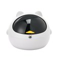 thumbnail image 2 of Neinkie Modern Plastic Mini Trash Can with Lid Wastebasket for Bathroom Vanity, Desktop, Tabletop or Coffee Table - Dispose of Cotton Rounds, Makeup Sponges, Tissues, 2 of 7