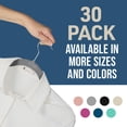 thumbnail image 5 of Juego de perchas Lifemaster de terciopelo antideslizante, 30 piezas, color gris, 5 of 5