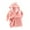 Pink, variant on Esaierr 1-7 Years Girls Hooded Fleece Robe for Toddler Kids ,Cartoon Cute Fleece Beach Towel Bathrobe Soft Fuzzy Bathrobe Printed Bath Towel
