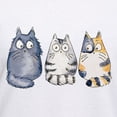 thumbnail image 3 of CafePress - Three 3 Cats Women's V Neck T Shirt - Womens Cotton V-Neck T-shirt, 3 of 4