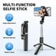 thumbnail image 2 of Trípode para palo selfie, palo selfie extensible y portátil todo en uno con control remoto inalámbrico compatible con iPhone 14 13 12 11 pro Xs Max Xr X 8 7, Galaxy Note10/S20/S10/OnePlus 9/9 PRO, etc, 2 of 5