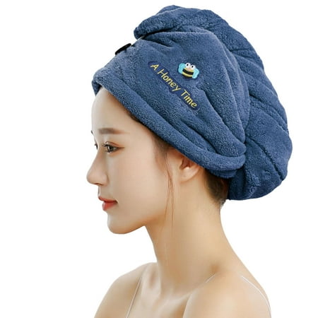 

Megawheels Quick Dry Hair Towel | Thick Ultra Absorbent Microfiber Hair Drying Towels | Cute Cartoon Coral Fleece Hair Drying Towel Super Absorbent Quick Dry Shower Towel