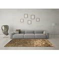 thumbnail image 3 of Ahgly Company Indoor Square Oriental Brown Industrial Area Rugs, 5' Square, 3 of 4