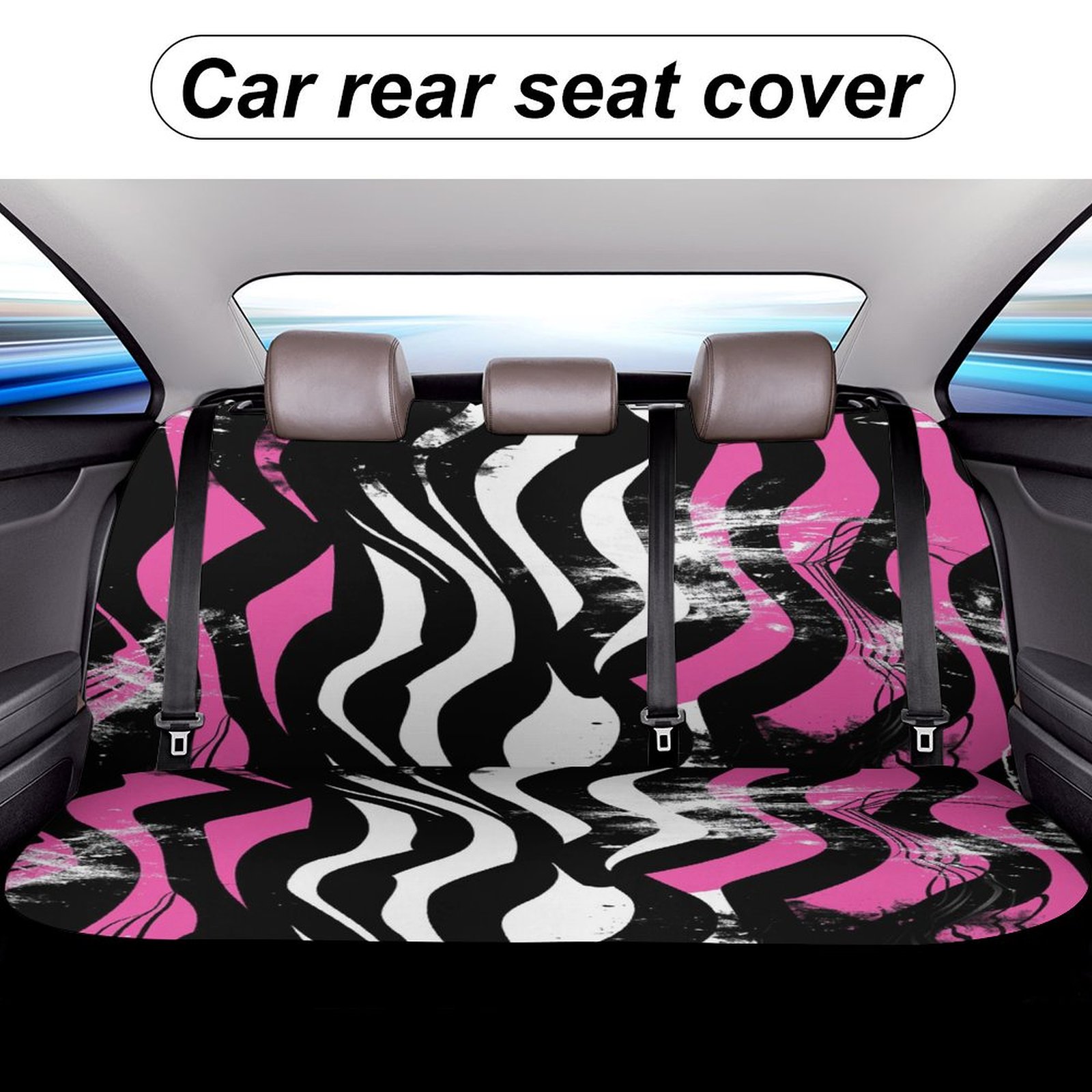 Animal Print Patterns Print Car Accessories Car Rear Seat Covers Fashion Auto Back Seat Protector Decoration Universal Auto Interior