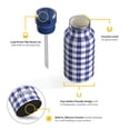 thumbnail image 3 of RTIC 12 oz Ceramic Lined Insulated Journey Water Bottle, Leak-Proof Lid, Cobalt Gingham, 3 of 9