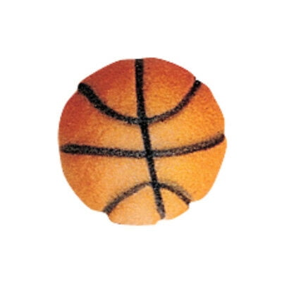 Basketball Sugar Edible Decorations 25857 National Cake Supply