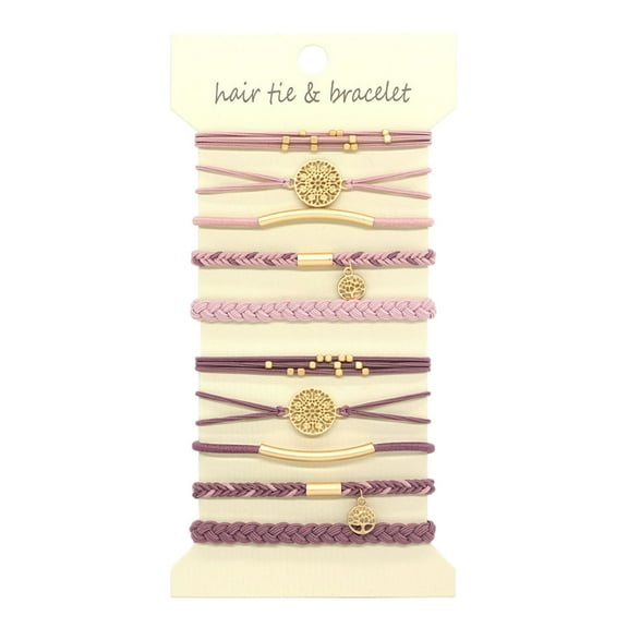 Pack Of 10 Metallic Hair Bands Elastic Hair Scrunchies For Women And Girls Hair Rope Ponytail Holder for Most Occasions