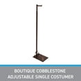 thumbnail image 3 of SSWBasics Adjustable Cobblestone Costumer Stand – Single Arm Clothes Rack - Retail Clothing and Garment Display Stand – Ideal For Showcasing Hanging Items In Thrift Shops  Boutiques and Retail Stores, 3 of 7