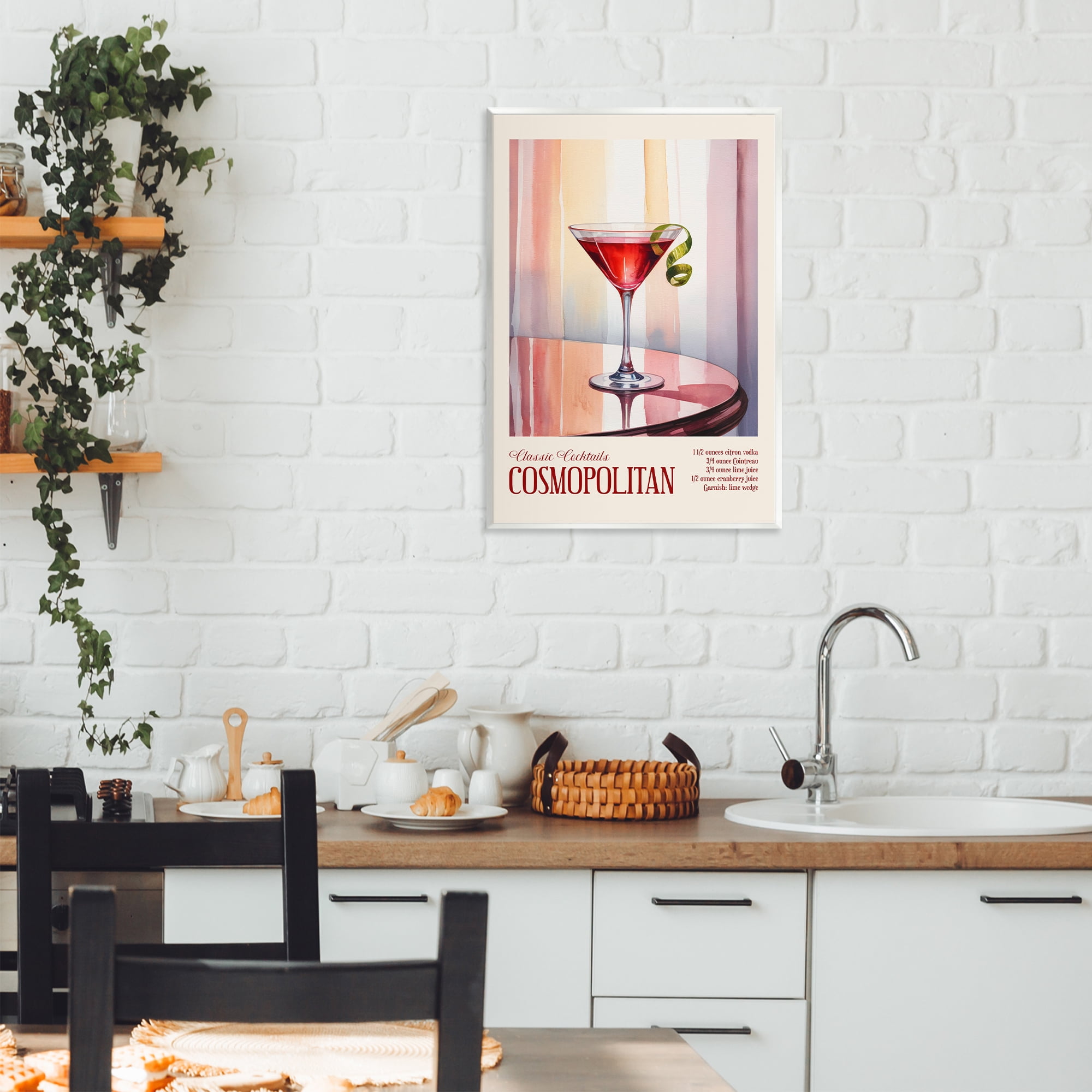 Stupell Industries Cosmopolitan on Reflective Table Wall Plaque Art, design by Andreas Magnusson