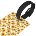thumbnail image 3 of Kdxio Modern Elegant Sunflower Luggage Tags Privacy Cover ID Label Suitcase Tags Identifiers For School Bags,Suitcases, 3 of 7