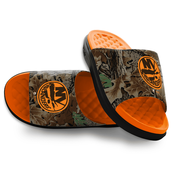 ISlide New York Islanders RealTree Advantage Camo Motive Slide Sandals