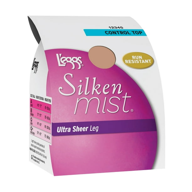 L'eggs L'eggs Silken Mist Ultra Run Resistant Control Top Pantyhose