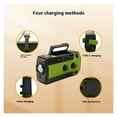 thumbnail image 2 of FM Radio Weather Receiver 4000mAh Multifunctional Solar Hand Crank Radio USB Charging Emergency Radio LED Flashlight Power Ban ,Handy Bright, 2 of 5