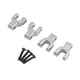 thumbnail image 5 of Aros de amortiguación delanteros y traseros para coche RC, accesorios de fácil instalación, prácticos, ligeros y estables, soporte de amortiguación Plata, 5 of 8