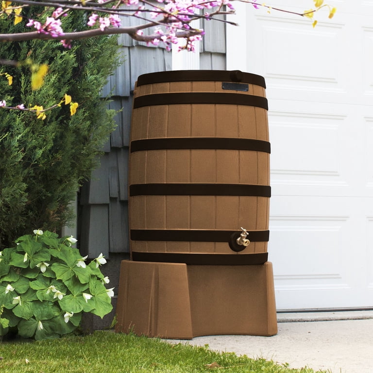 Good Ideas Rain Wizard 50-Gallon Rain Barrel, Terra Cotta photo 2