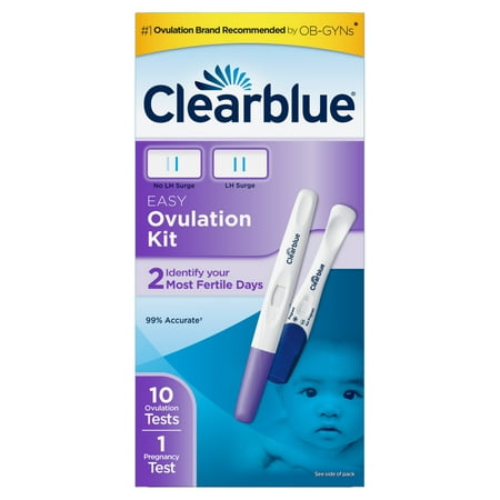 Clearblue Ovulation Complete Starter Kit, 10 Ovulation Tests and 1 Pregnancy (Best Time To Test Ovulation)