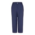 thumbnail image 7 of Wuxian Women'S Capris Pants Casual Summer Solid Color Classic Wide Leg Breathable Comfortable Loose Trousers With Pockets Quickly Dry Baggy Trousers Stylish Joggers,Blue,XXXL, 7 of 7